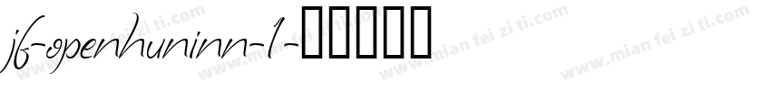 jf-openhuninn-1字体转换