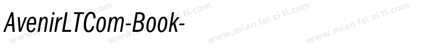 AvenirLTCom-Book字体转换