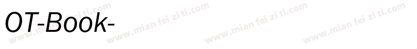 OT-Book字体转换