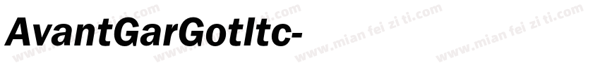 AvantGarGotItc字体转换