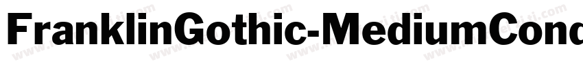 FranklinGothic-MediumCond字体转换
