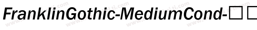 FranklinGothic-MediumCond字体转换