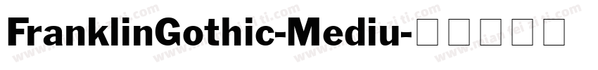 FranklinGothic-Mediu字体转换
