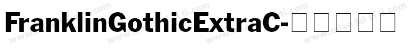 FranklinGothicExtraC字体转换