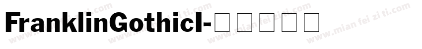 FranklinGothicI字体转换