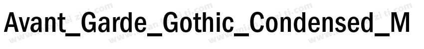 Avant_Garde_Gothic_Condensed_Medium字体转换