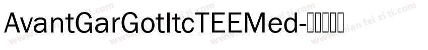 AvantGarGotItcTEEMed字体转换