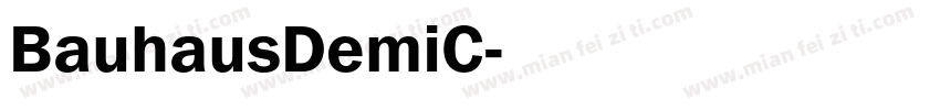 BauhausDemiC字体转换