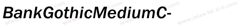 BankGothicMediumC字体转换