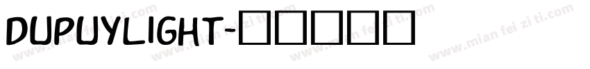 DupuyLight字体转换