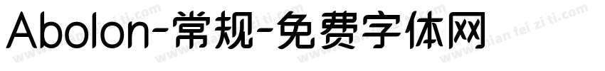 Abolon-常规字体转换