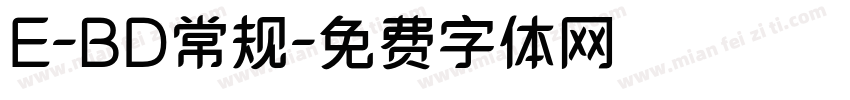 E-BD常规字体转换