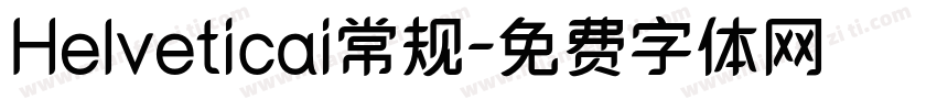 Helveticai常规字体转换