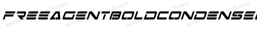 FreeAgentBoldCondensedItal-MnOp字体转换