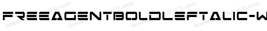 FreeAgentBoldLeftalic-w6J2字体转换