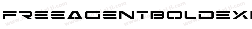 FreeAgentBoldExpandedItal-294W字体转换