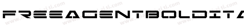 FreeAgentBoldItalic-v6ZZ字体转换