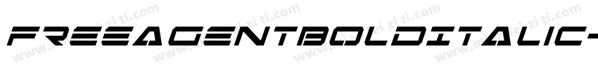 FreeAgentBoldItalic-v6ZZ字体转换