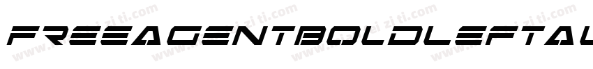 FreeAgentBoldLeftalic-w6J2字体转换