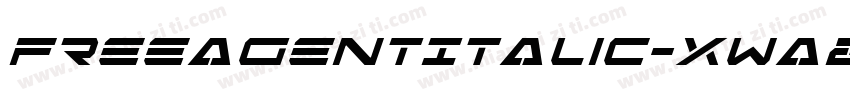FreeAgentItalic-XwA2字体转换