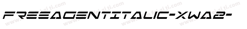 FreeAgentItalic-XwA2字体转换