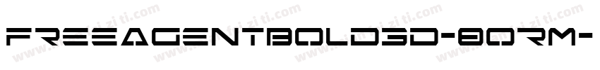 FreeAgentBold3D-8oRM字体转换