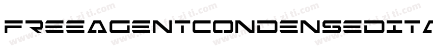 FreeAgentCondensedItalic-dWKl字体转换