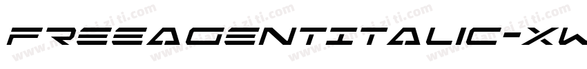 FreeAgentItalic-XwA2字体转换
