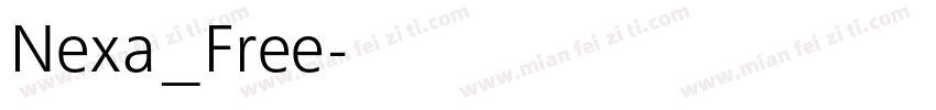 Nexa_Free字体转换