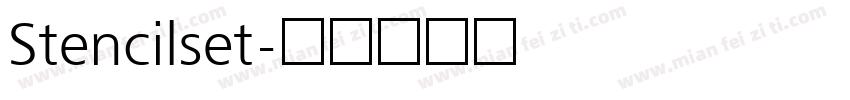 Stencilset字体转换