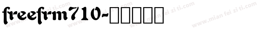 freefrm710字体转换