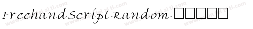 FreehandScript-Random字体转换