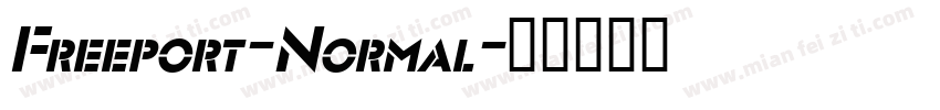 Freeport-Normal字体转换