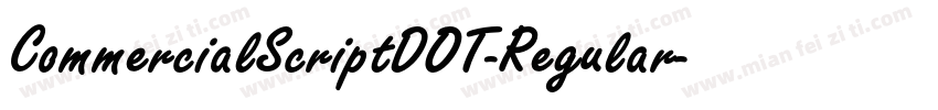 CommercialScriptDOT-Regular字体转换
