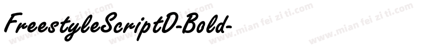 FreestyleScriptD-Bold字体转换
