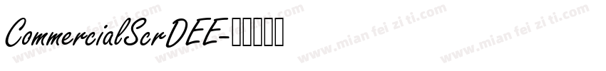 CommercialScrDEE字体转换