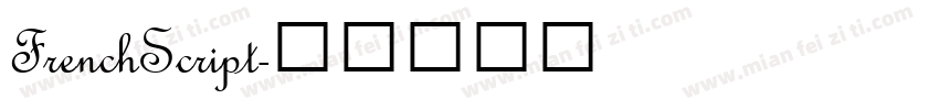 FrenchScript字体转换