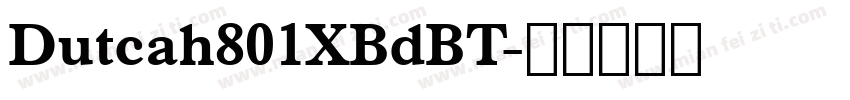 Dutcah801XBdBT字体转换