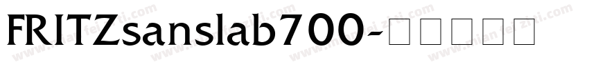 FRITZsanslab700字体转换