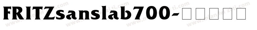 FRITZsanslab700字体转换