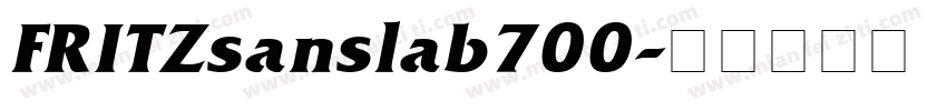 FRITZsanslab700字体转换