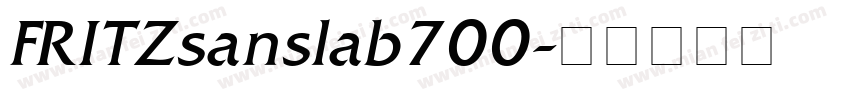 FRITZsanslab700字体转换