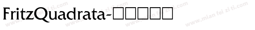 FritzQuadrata字体转换