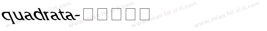 quadrata字体转换