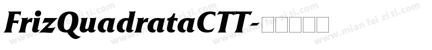 FrizQuadrataCTT字体转换
