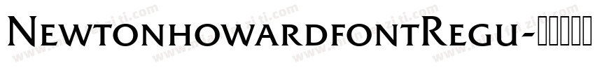 NewtonhowardfontRegu字体转换