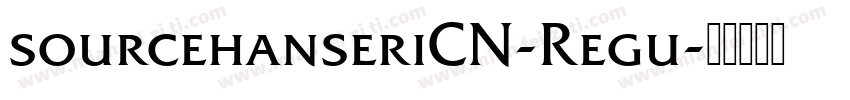 sourcehanseriCN-Regu字体转换