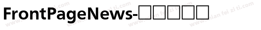 FrontPageNews字体转换
