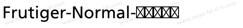 Frutiger-Normal字体转换