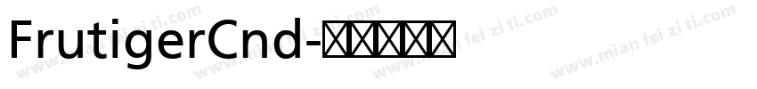 FrutigerCnd字体转换